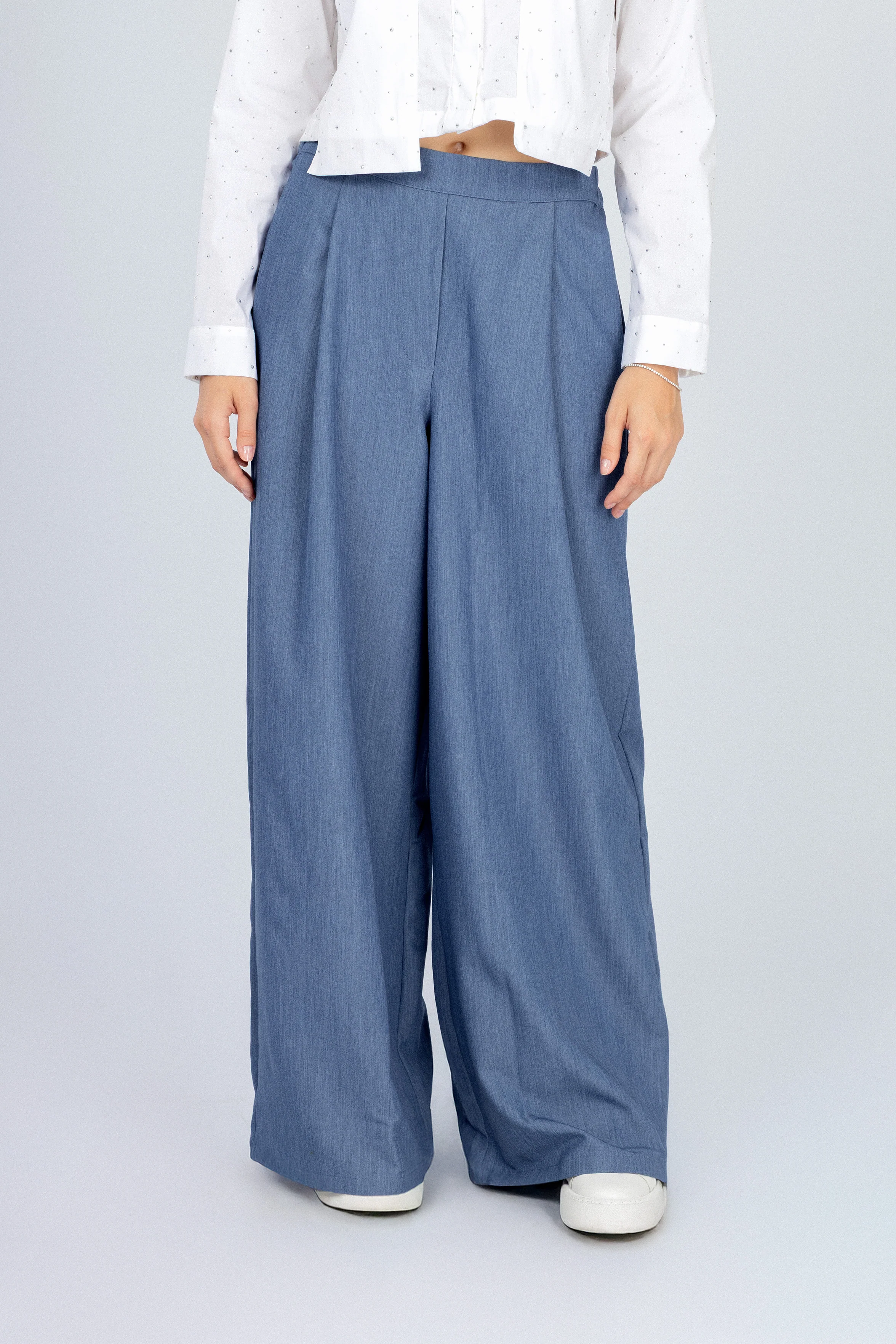 Womens Classic Jeans colored Wide-Leg Pants