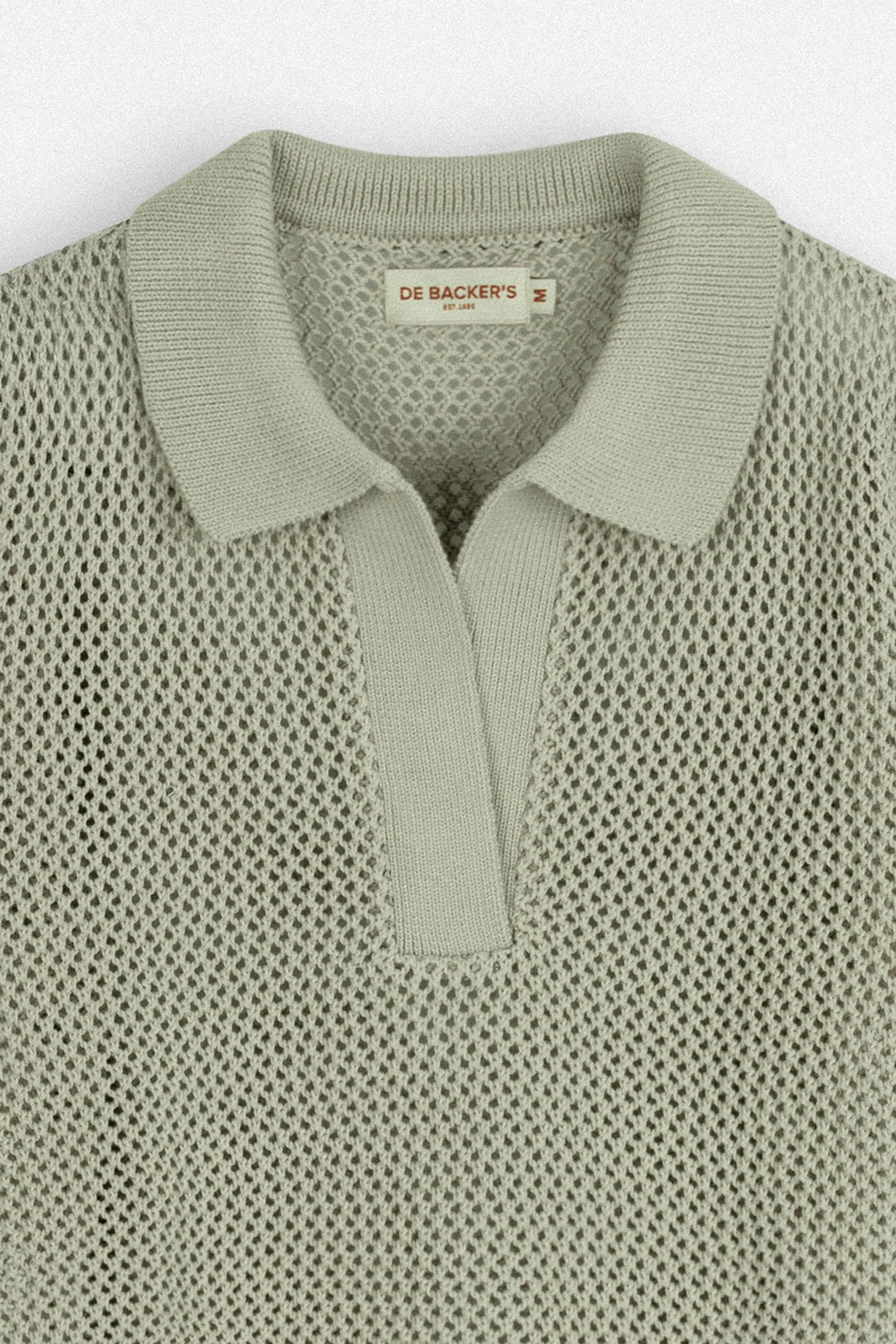 Light Green Crochet-Style Knitted Womens T-Shirt - Image 6